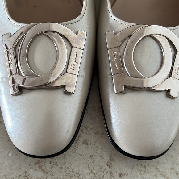 SALVATORE FERRAGAMO FLORENCE SLIP ON HEELS - Picture 6 of 15